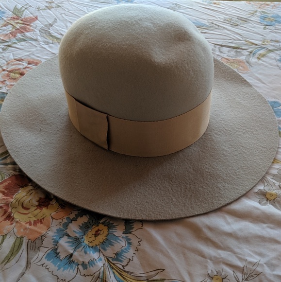 cream felt hat